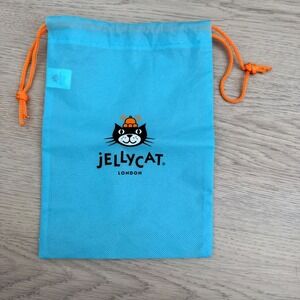 Jellycat Drawstring Gift Bag Blue Orange Logo Dust Bag OS